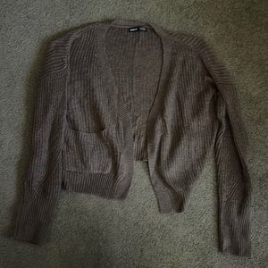 New without tags, brown cardigan